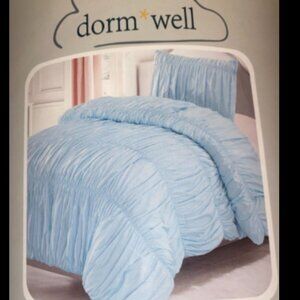 Dorm Well Comforter Set Twin XL Bedding Light Blue Twin-XL Bed Party